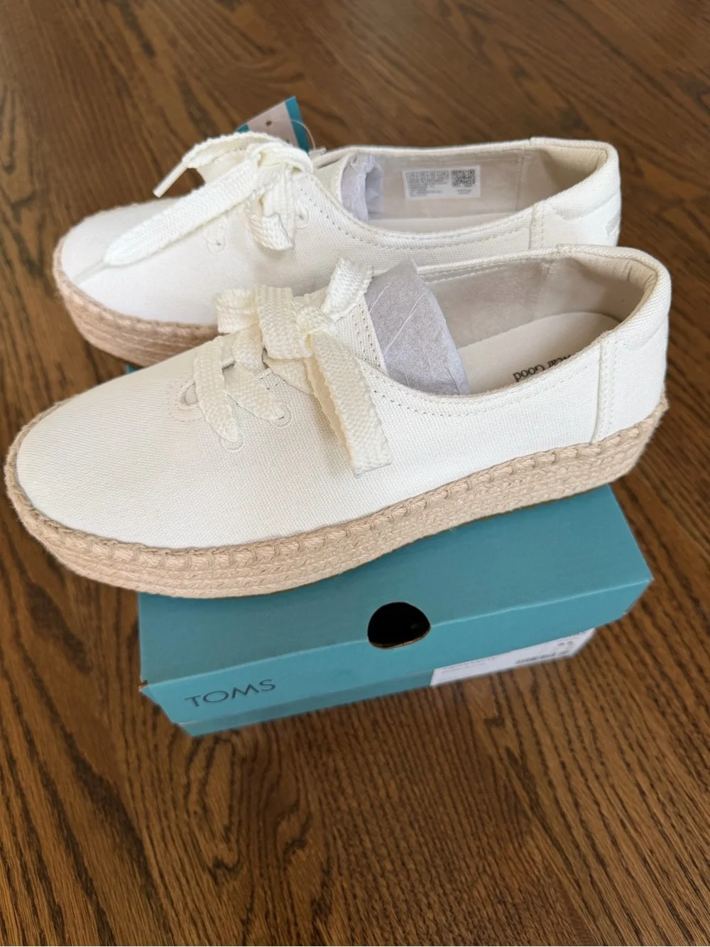 TOMS Valencia Lace-Up Platform Espadrille